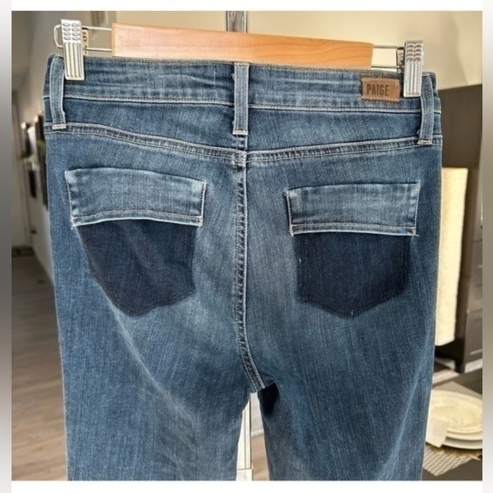 ✨PAIGE Indigo Blue Jeans 27 patch pocket
